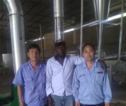 Gabon 100Tons/day Input Cassava Flour Processing Line