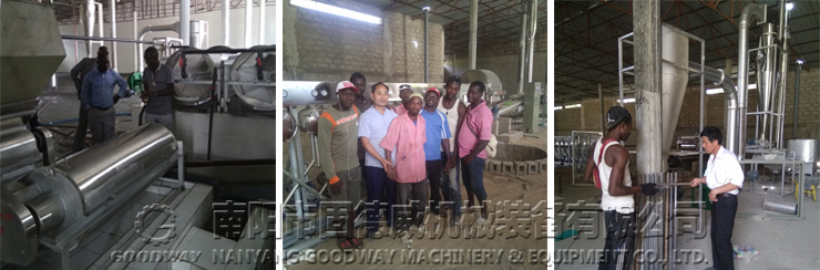 Cassava starch production line