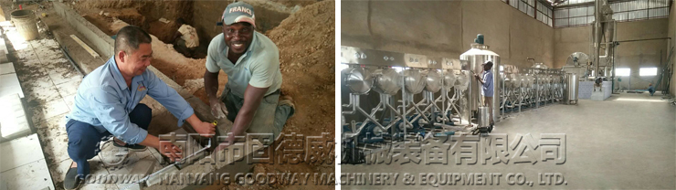 Cassava starch production line