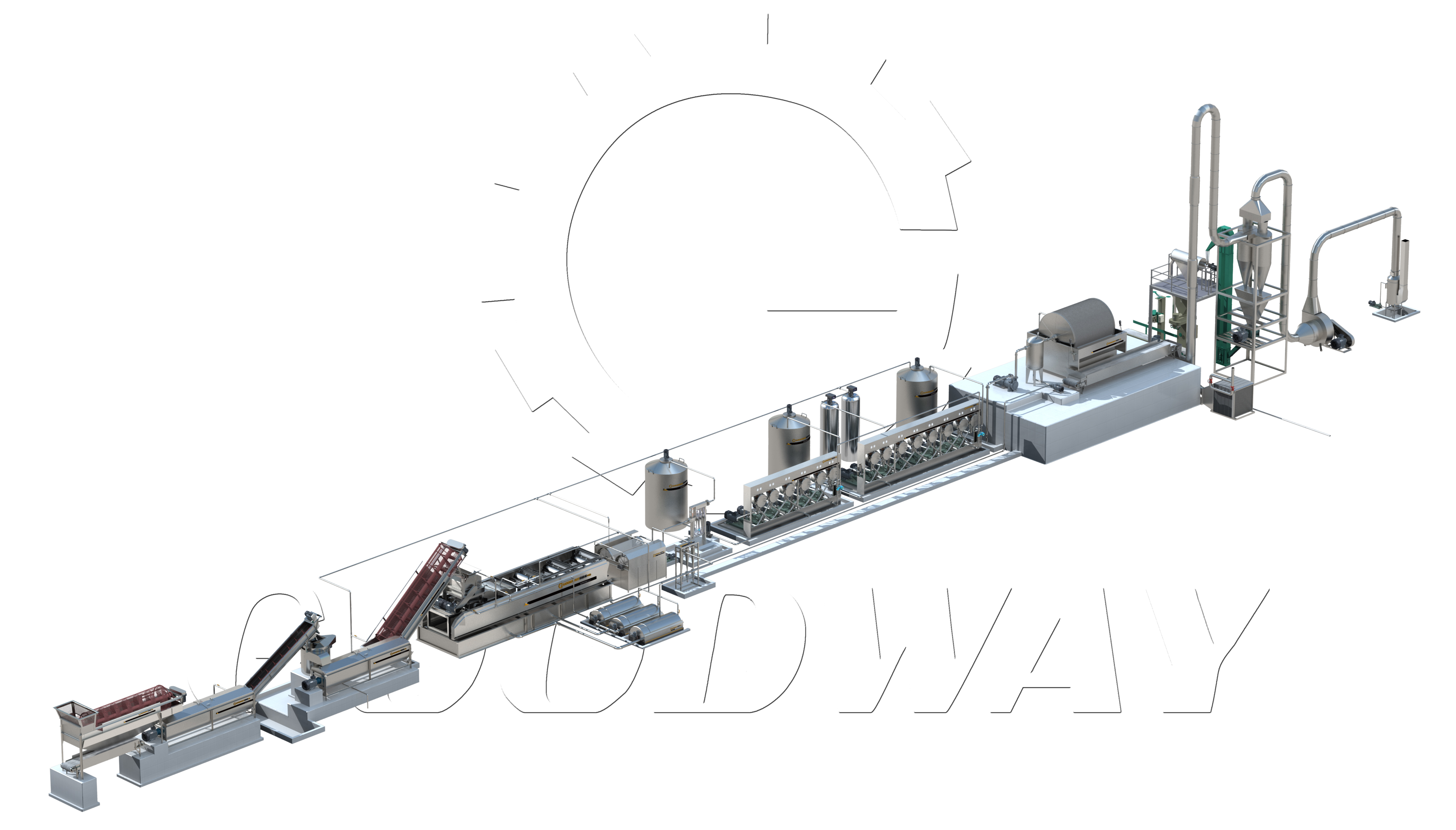 Cassava Starch Processing Machine