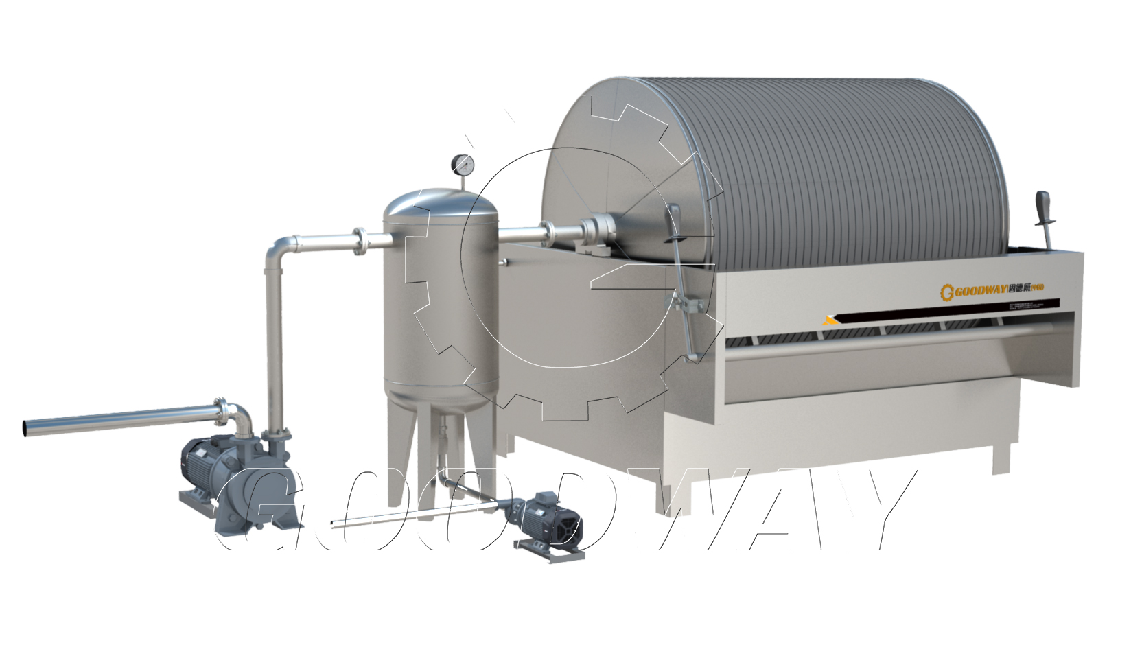 cassava dewatering machine-vacuum filter